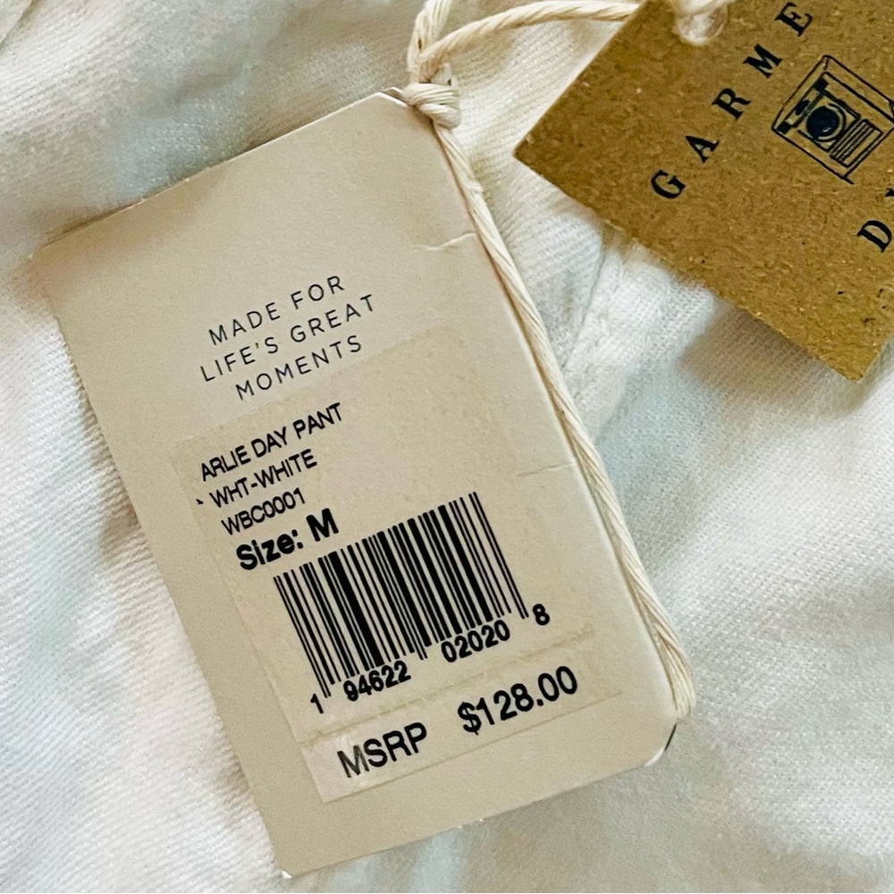 Faherty White Garment Dyed Pants